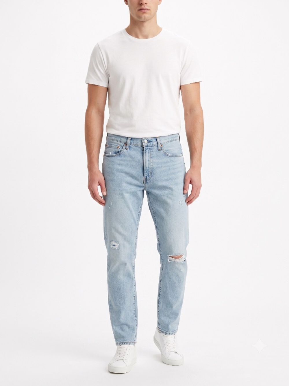 Levis Premium 541 Athletic Taper Jeans Light Wash Distressed NWT 32x32